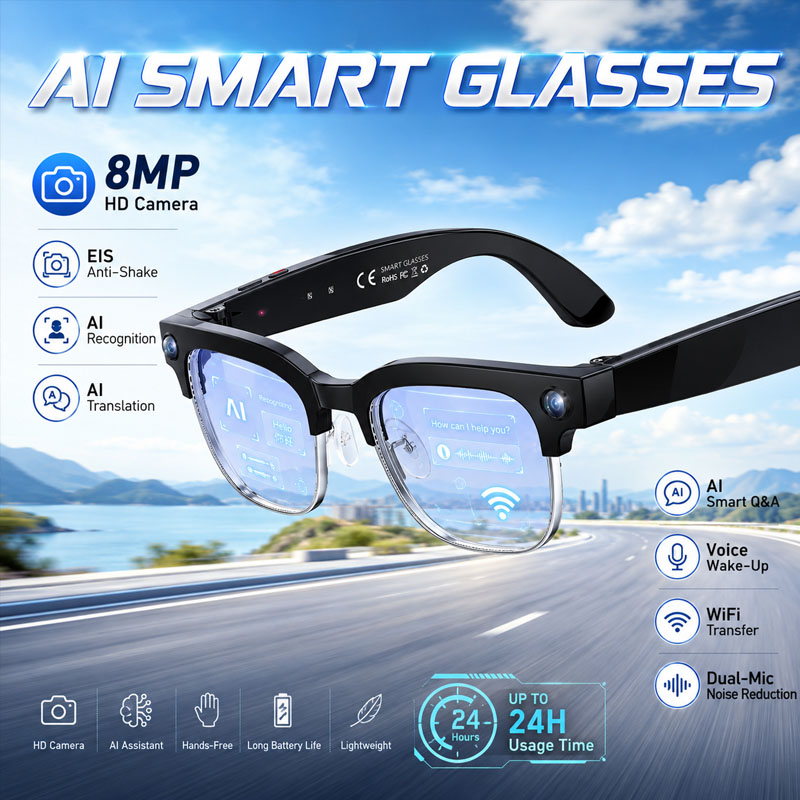 W630 HeyCyan AI Voice Wake-Up  - Smart Glasses Lens recension och pris