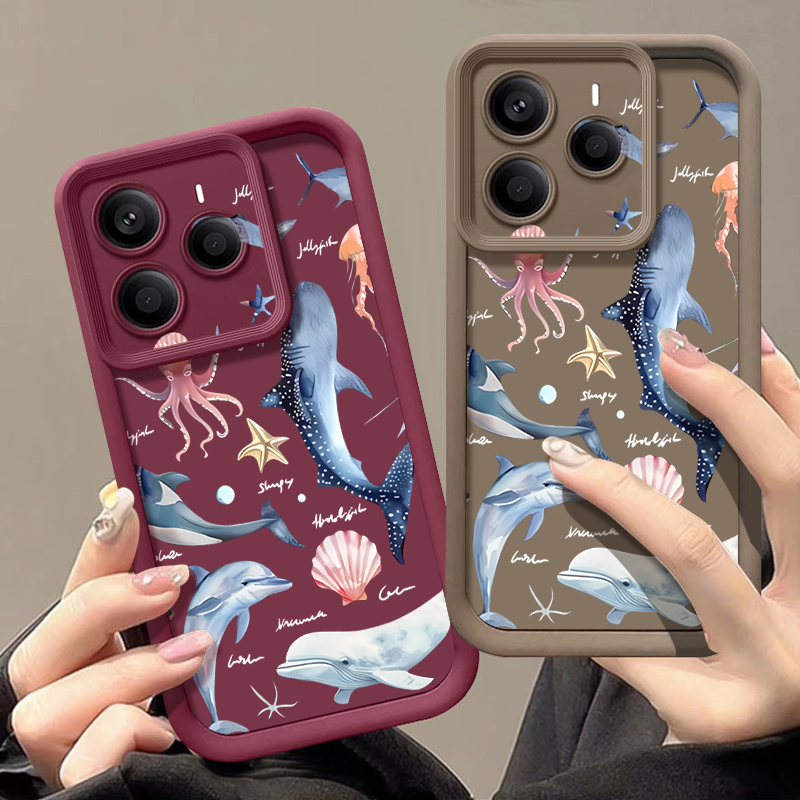 Cute Dolphin Patterned Soft Ca - Xiaomi Redmi Note 14 recension och pris