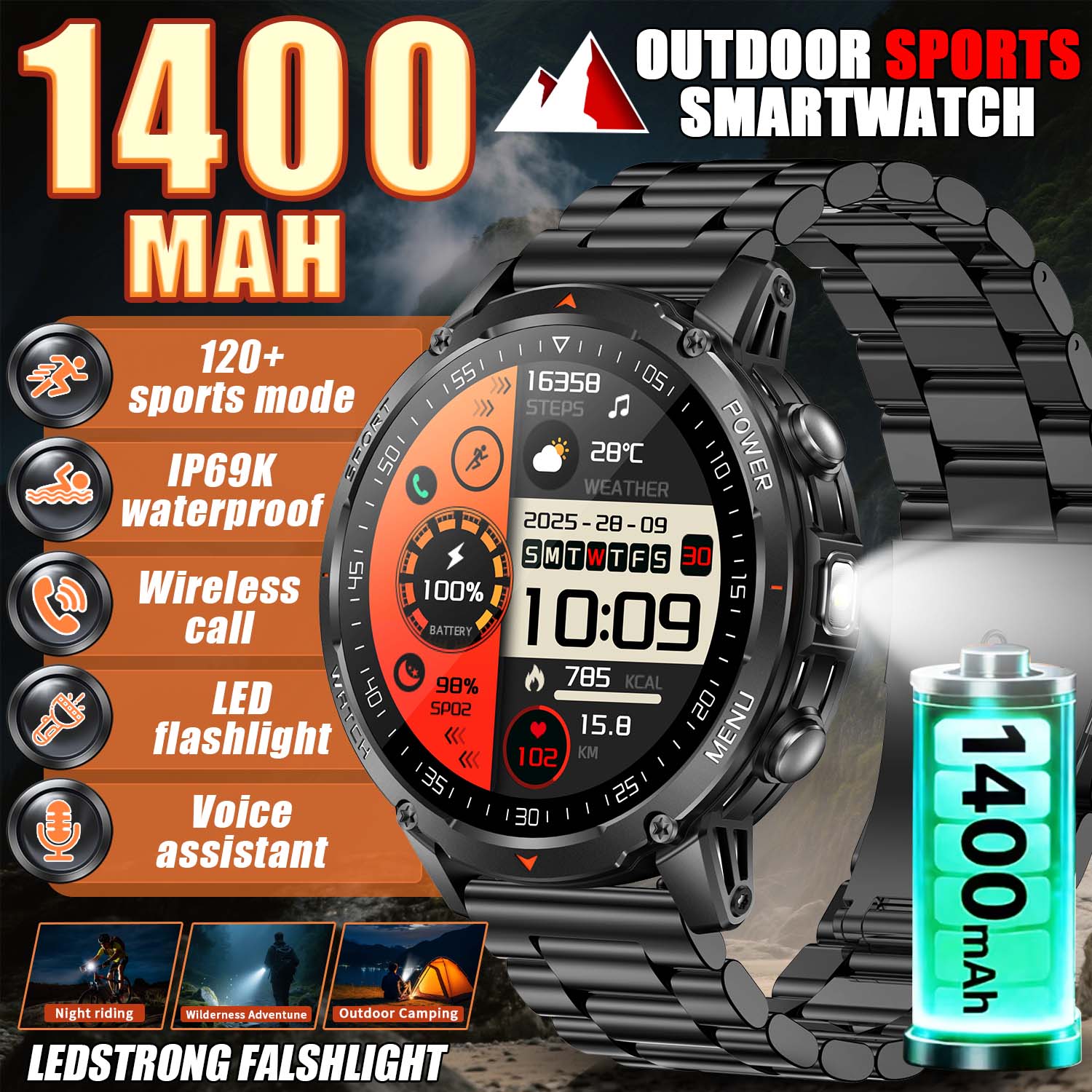 2026 New Military Smart Watch  - Smart Insole Pressure recension och pris